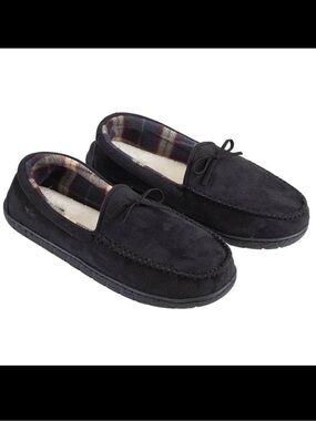 Dockers Men's Black Moccasin Slippers size 7/8 Medium men’s
